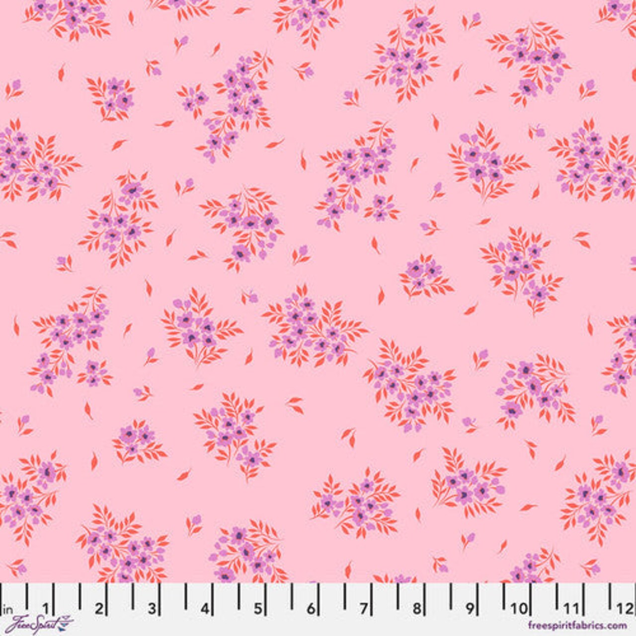Fabric FreeSpirit Tula Pink Pink Lemonade What a Ditz by the Quarter Yard PWTP253.PINKLEMONADE